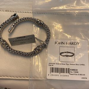 John Hardy Jaisalmer Gold & Silver Four Station Bracelet